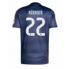 Real Madrid Antonio Rudiger #22 Bortedrakt 2025-26 Kortermet